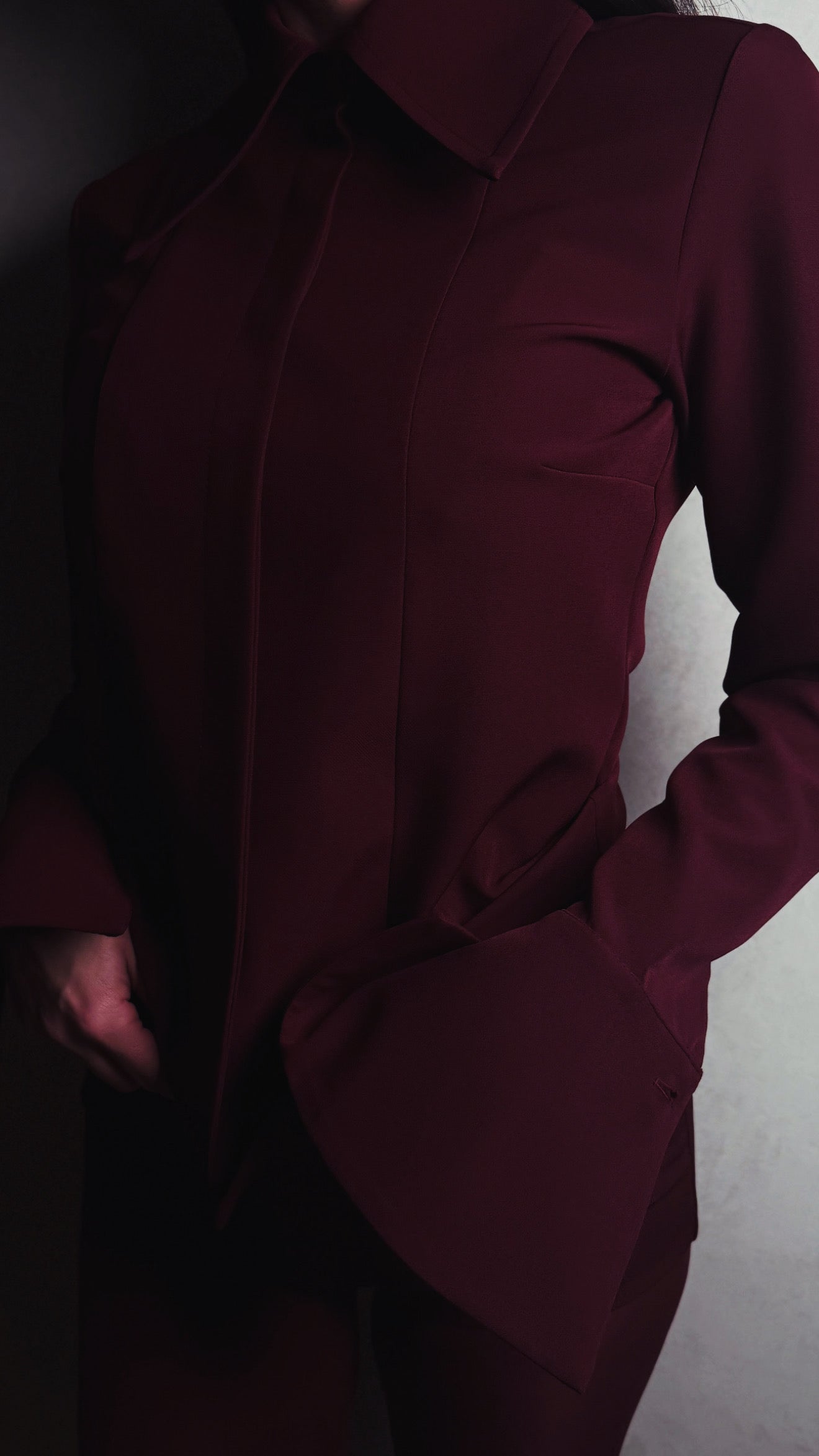 T03F - Hepburn shirt - Burgundy