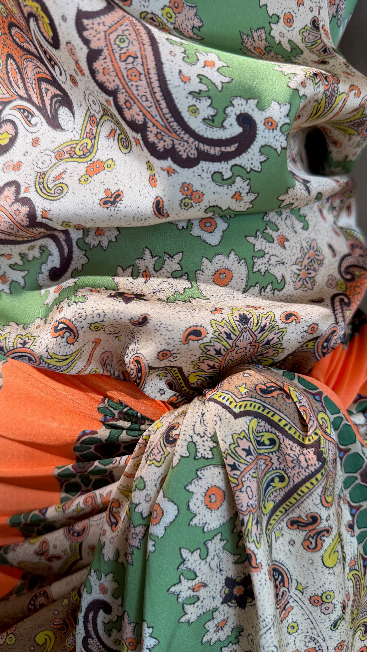 Paisley Mini Wrap Skirt