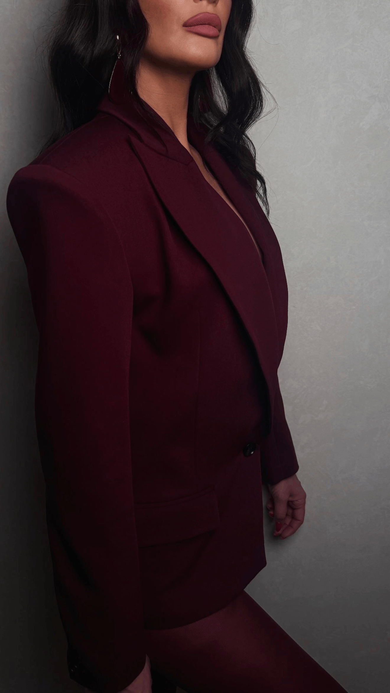 Vivienne Blazer - Burgundy